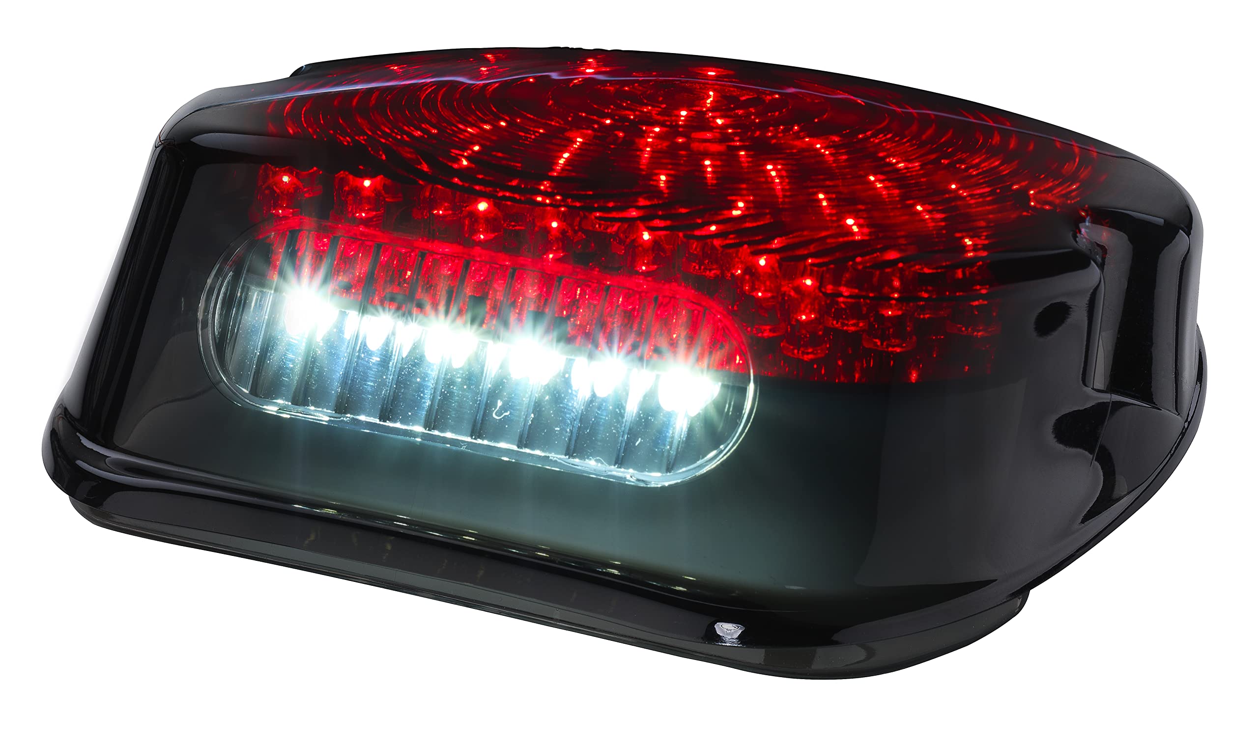 Germany Motorsports Motorrad Mini LED Rücklicht passend für Harley Davidson Modelle schwarz getönt e-geprüft