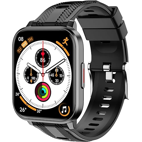 Smart Watch with Ai Functions GPS Tracking for Android Phones and iPhone Compatible Bluetooth Call Message Alert Heart Rate/Sleep/Monitor IP68 Waterproof for Men Women
