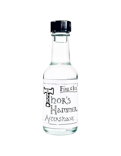 Thor's Hammer Fire & Ice Aftershave for Men, Travel Size 1.7 oz.