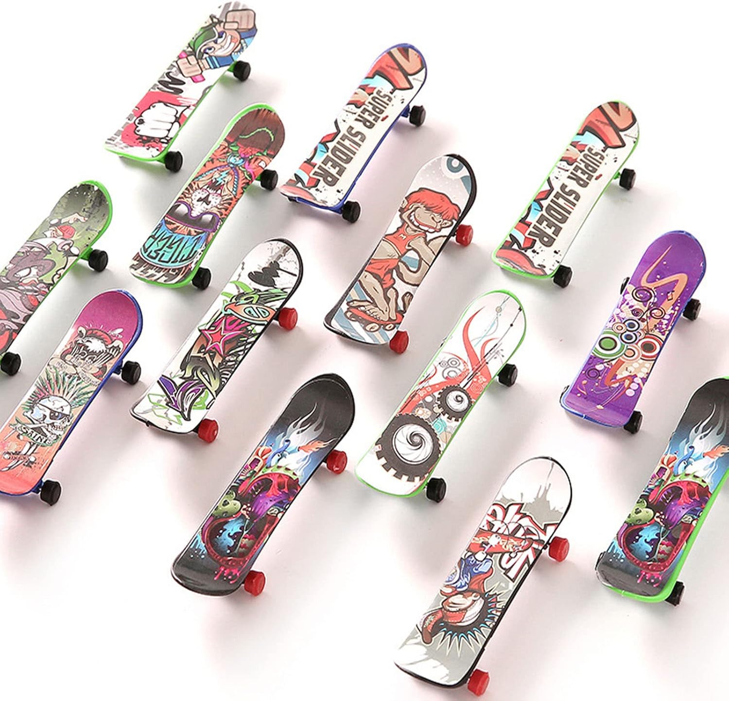 JEOPKO Finger Boards Mini Fingerboards Finger Toy Skateboards, Tech