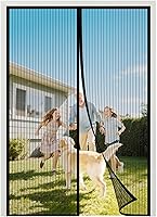 Vista 9 de Puerta mosquitera magnética mejorada 2025, 3 imanes resistentes, manos libres, a prueba de mosquitos/insectos, permite que entre la brisa fresca