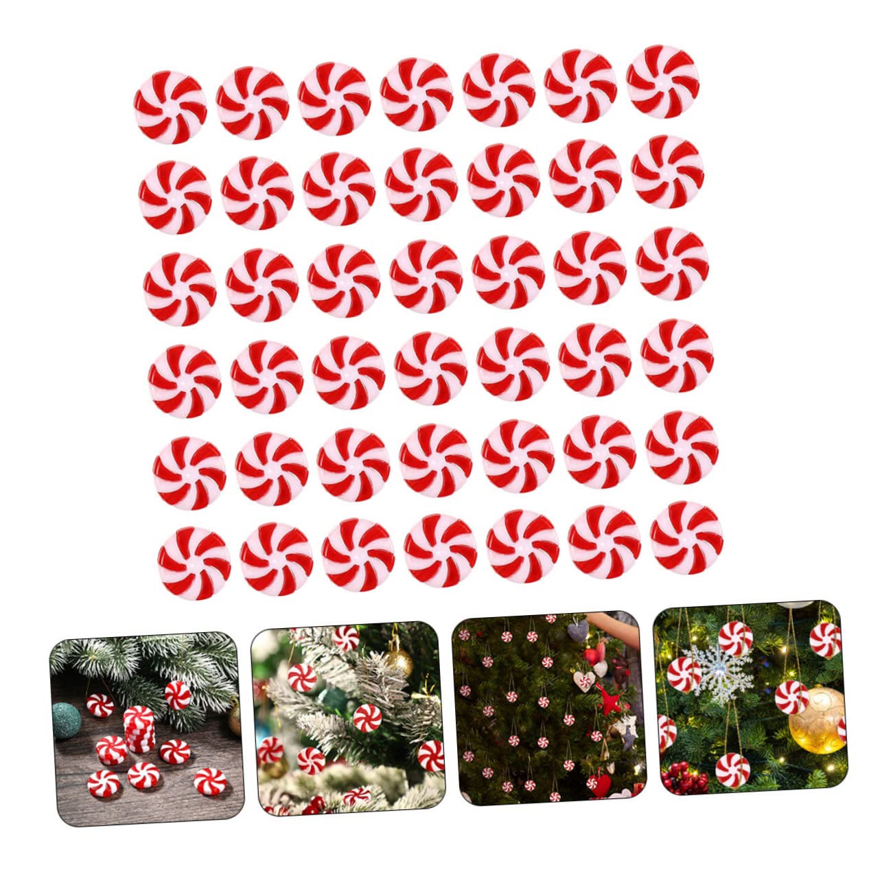 STOBAZA 350stücke Weihnachts-zuckerform- Für Weihnachtsbaum-Dekoration Farbenfrohe Weihnachtsornamente Für Festliche Stimmung Und -projekte