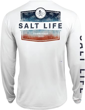 Salt Life Men's Ameritude Long Sleeve Performance Fit Shirt