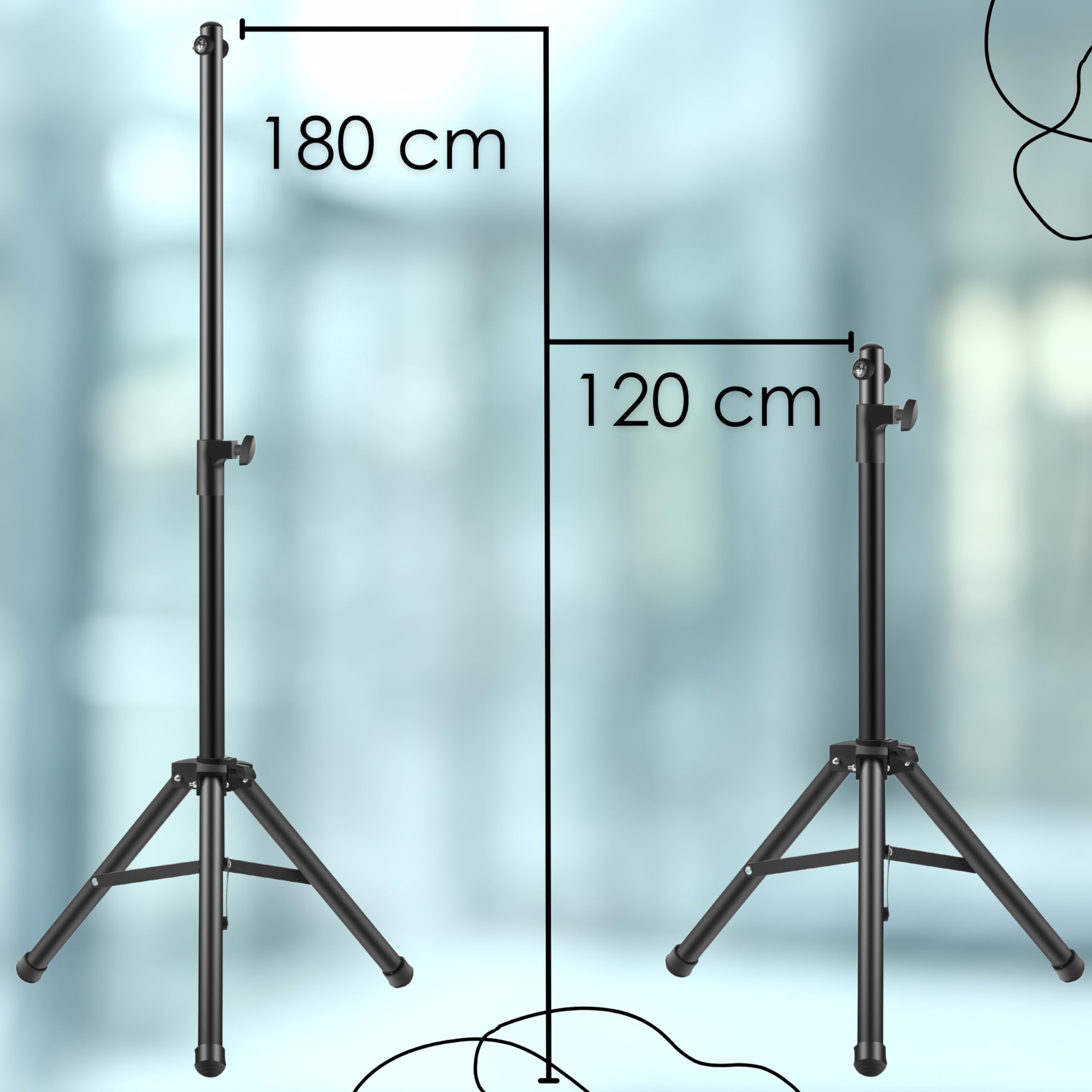 Echos Soporte universal para radiador, soporte para radiador, soporte móvil, trípode para terraza, telescopio, trípode, trípode