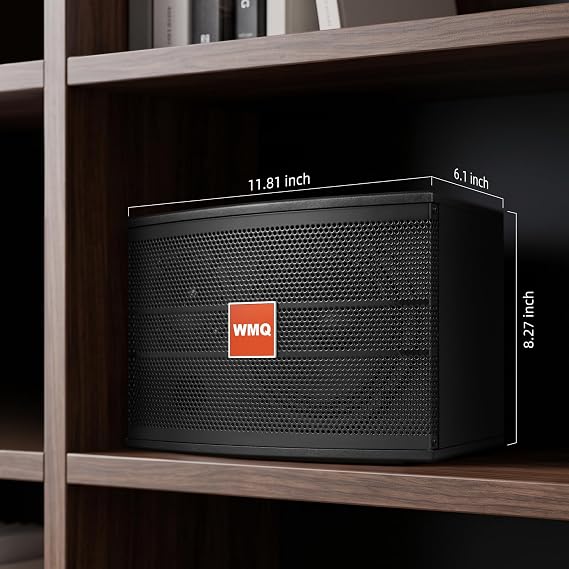 6.5 2-Way Karaoke Speakers Pair, 600W Peak, Built-in Crossover