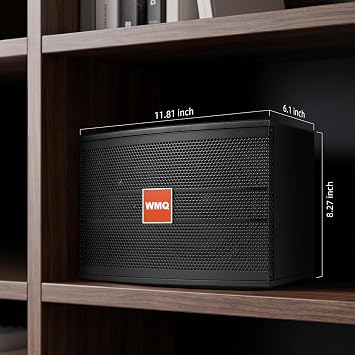 6.5 2-Way Karaoke Speakers Pair, 600W Peak, Built-in Crossover