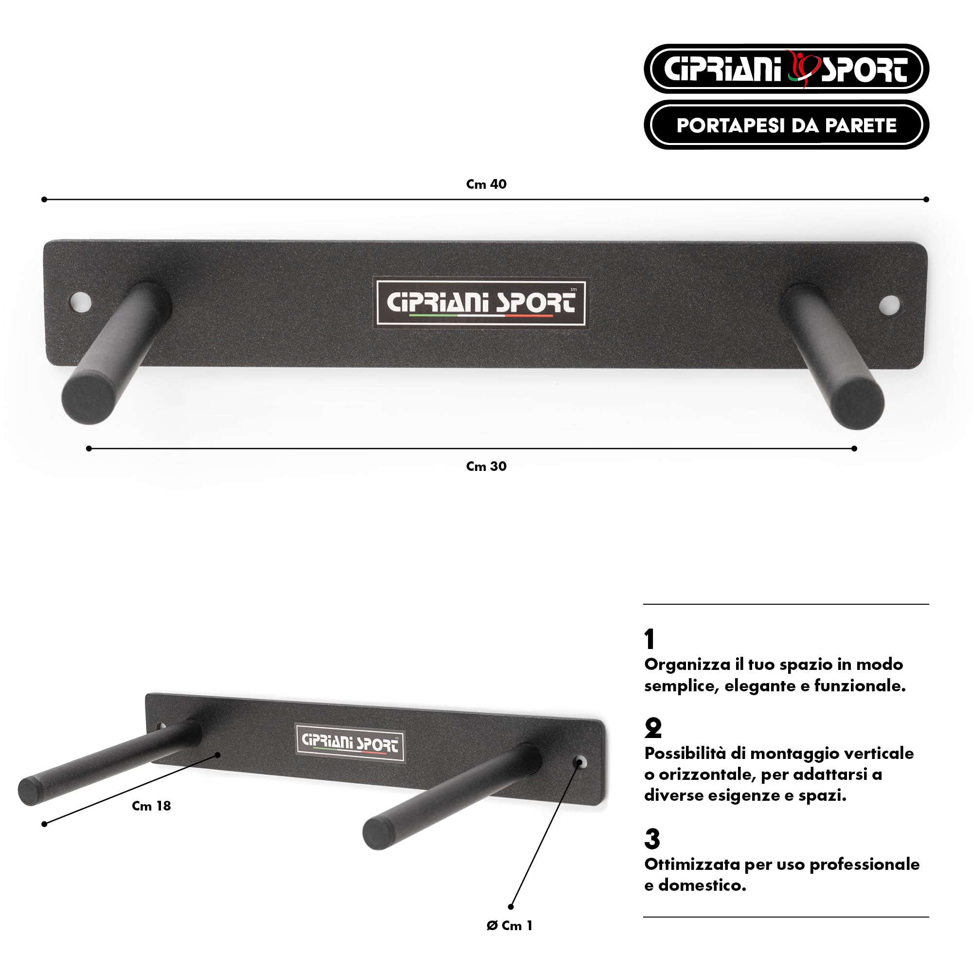 CIPRIANI SPORT - Rastrelliera Porta Dischi e Manubri parent