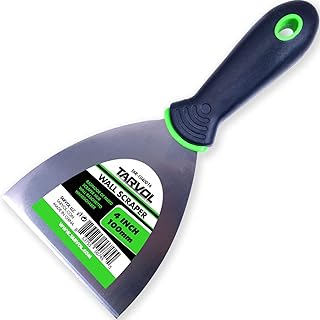 Sponsored Ad - 4" Putty Knife (HEAVY DUTY - FLEXIBLE STIFF BROAD KNIFE BLADE) Paint & Wall Scraper - Carbon Steel - Ergono...