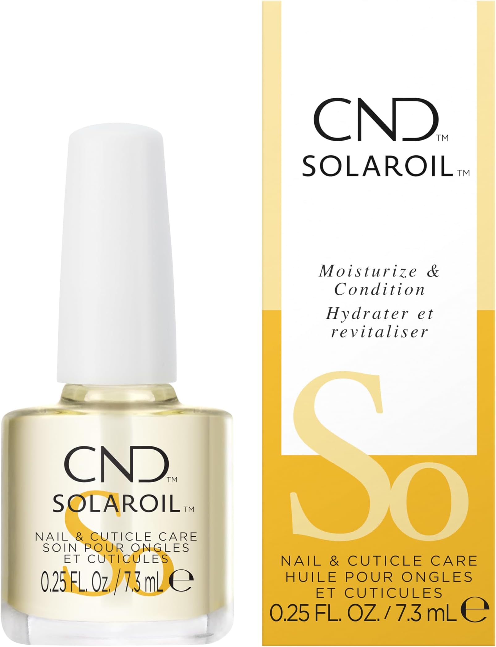 Nail & Cuticle Care, SolarOil for Dry, Damaged Cuticles, Infused with Jojoba Oil & Vitamin E for Healthier, Stronger Nails, 0.25 Fl Oz