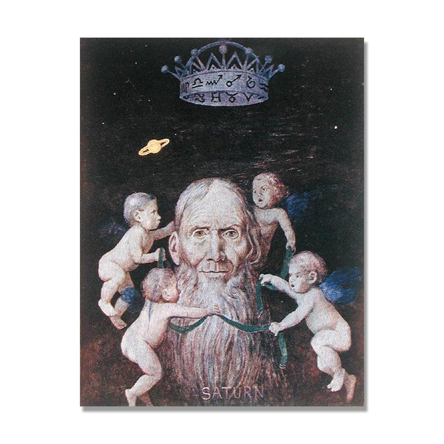 NHLDZYH Hans Thoma Style Canvas Wall Art - (Untitled 18), German Romantic Realism Painting with Symbolic Nature, Rustic Country Home Decor. 80x105cm-31.5x41.3in. Only Canvas