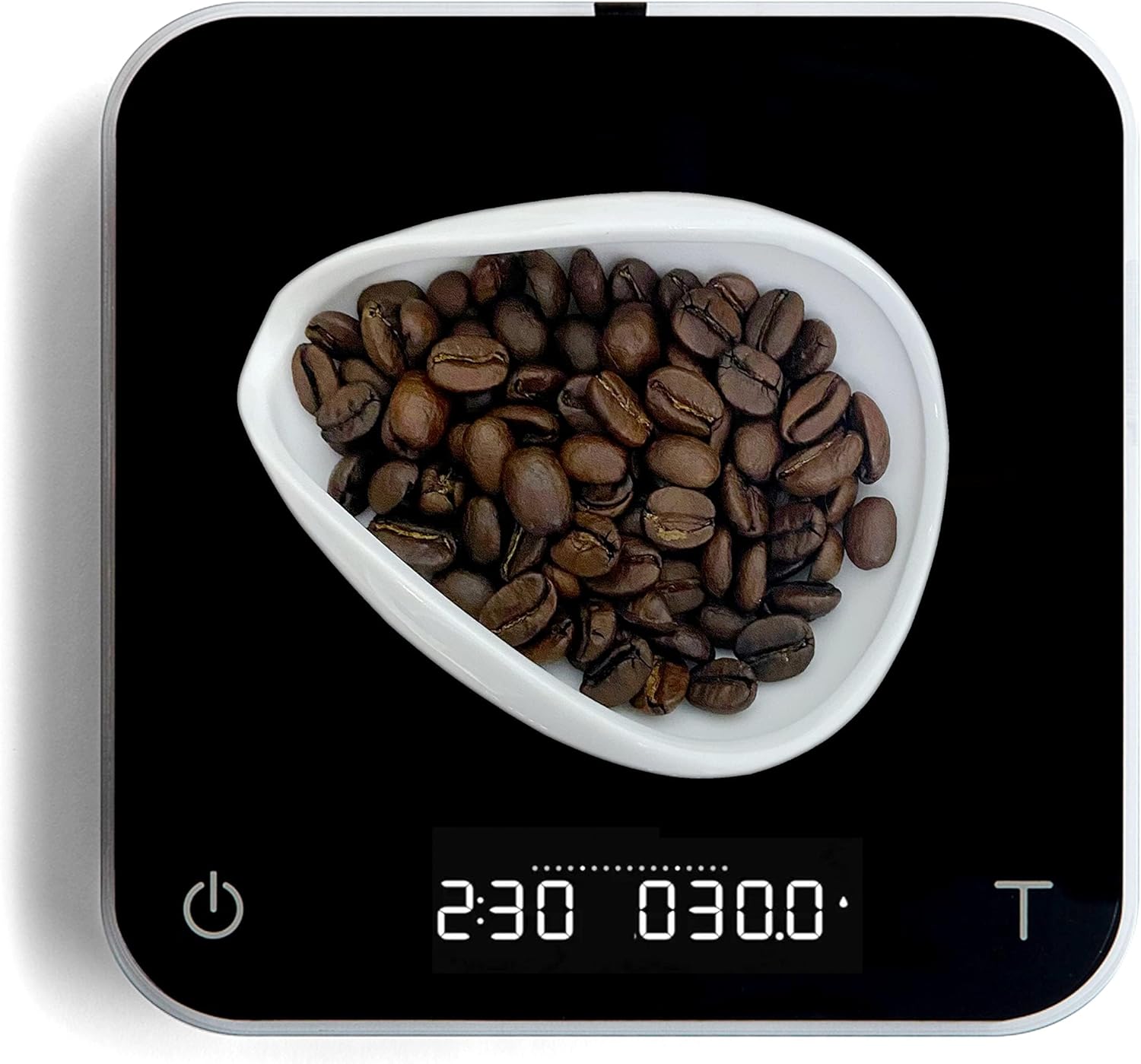 Coffee Beans Dosing Cup,Weigh Coffee Bean Container,Pure White Ceramic Tea Vessel,Loose Tea and Flower Petals Tea Set,Well Made Cha He image 2 of 5 B0BTXDJ46K