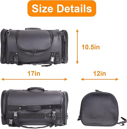 Miniatura 5 de GARGOYLE BELLS Bolsa de herramientas para motocicleta, bolsa universal para horquilla de motocicleta, alforjas, bolsa de herramientas de