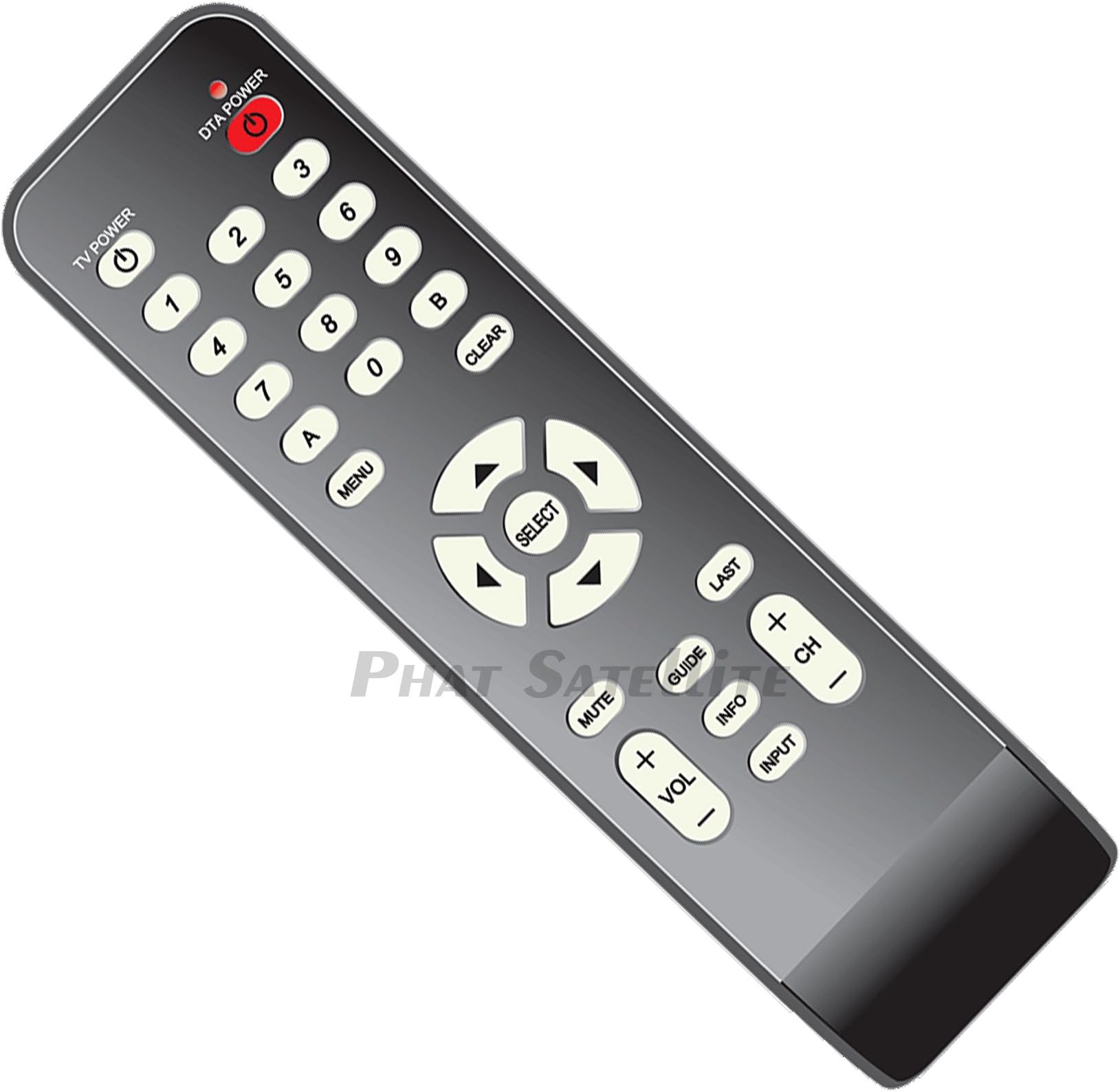 PHAT SATELLITE TWC Time Warner Cable Box Technicolor DTA Remote Control RC2843004