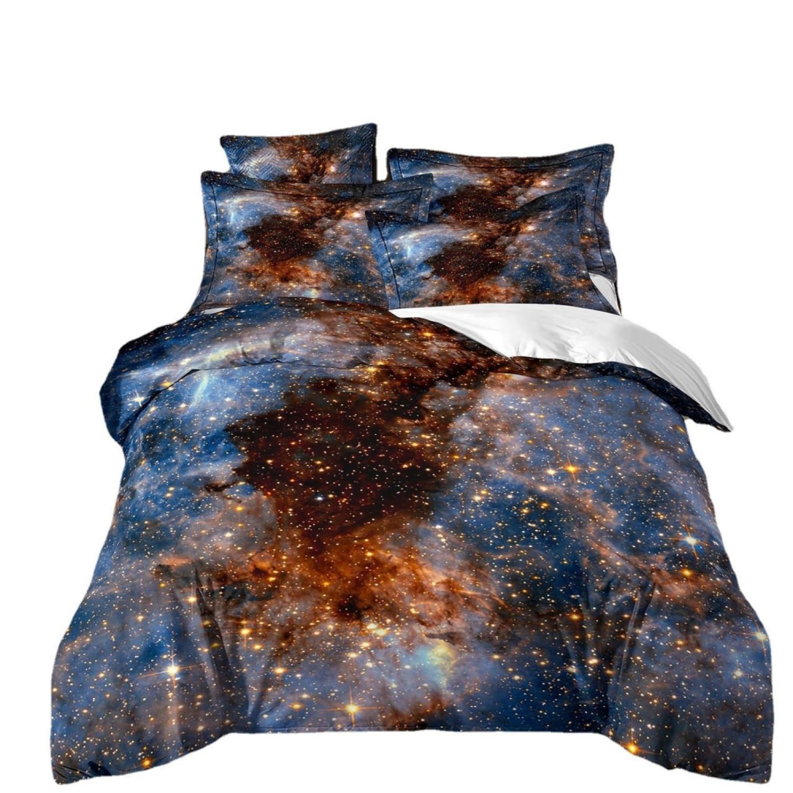 Single Duvet Cover Set Brown Gold Blue Single Bed Duvet Cover Set