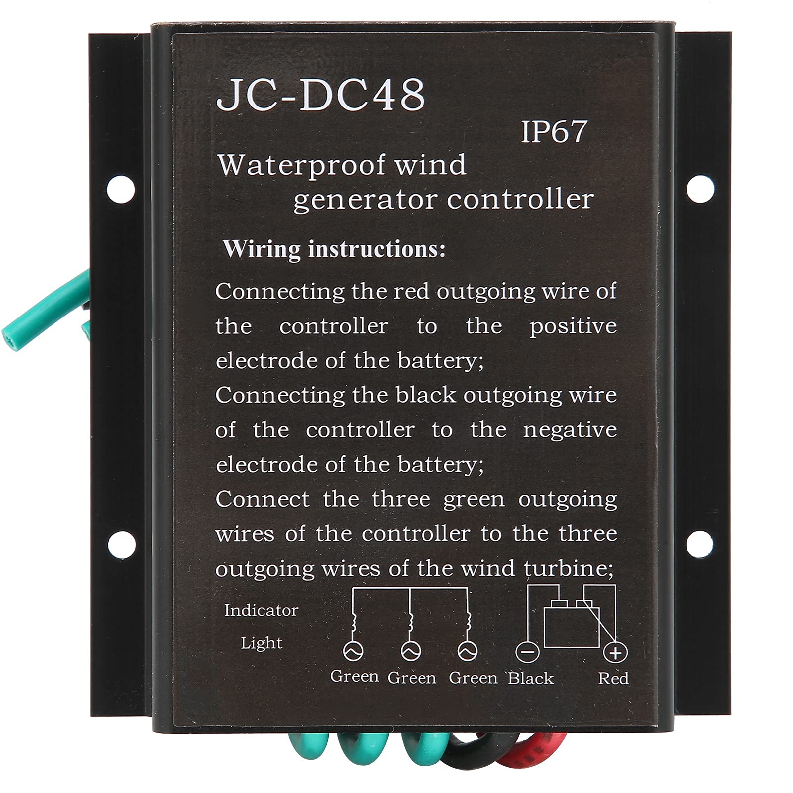 800W Verde Turbina Eolica Lanterna Verticale Assi Turbina Eolica 5 Lame Generatore Eolico Generatore Eolico Kit (48V)