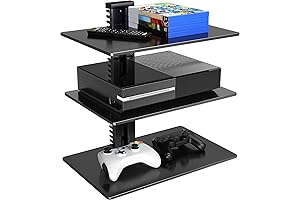 Wall-Mounted Floating Shelf for DVD Players and More by PERLESMITH