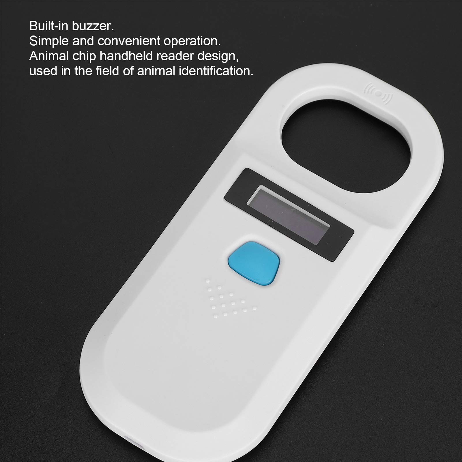Junlucki Lecteur d'identification d'identité, Scanner de Puce Sensible aux Animaux de Compagnie USB Tenu dans la Main, Cheval Portable pour étiquette