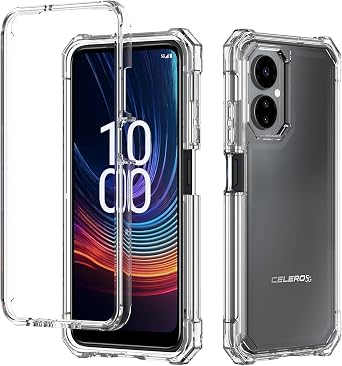 for Boost Mobile Celero5G 2024, Celero 5G 3rd Version - Full Cover Shockproof Protective Phone Case - Clear