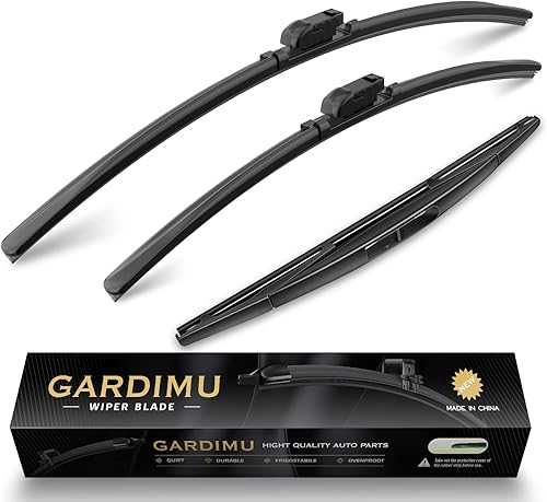 Repuesto para limpiaparabrisas Subaru Outback 2020, 2021, 2022 y 2024, 3 piezas de limpiaparabrisas delantero y trasero de automóvil