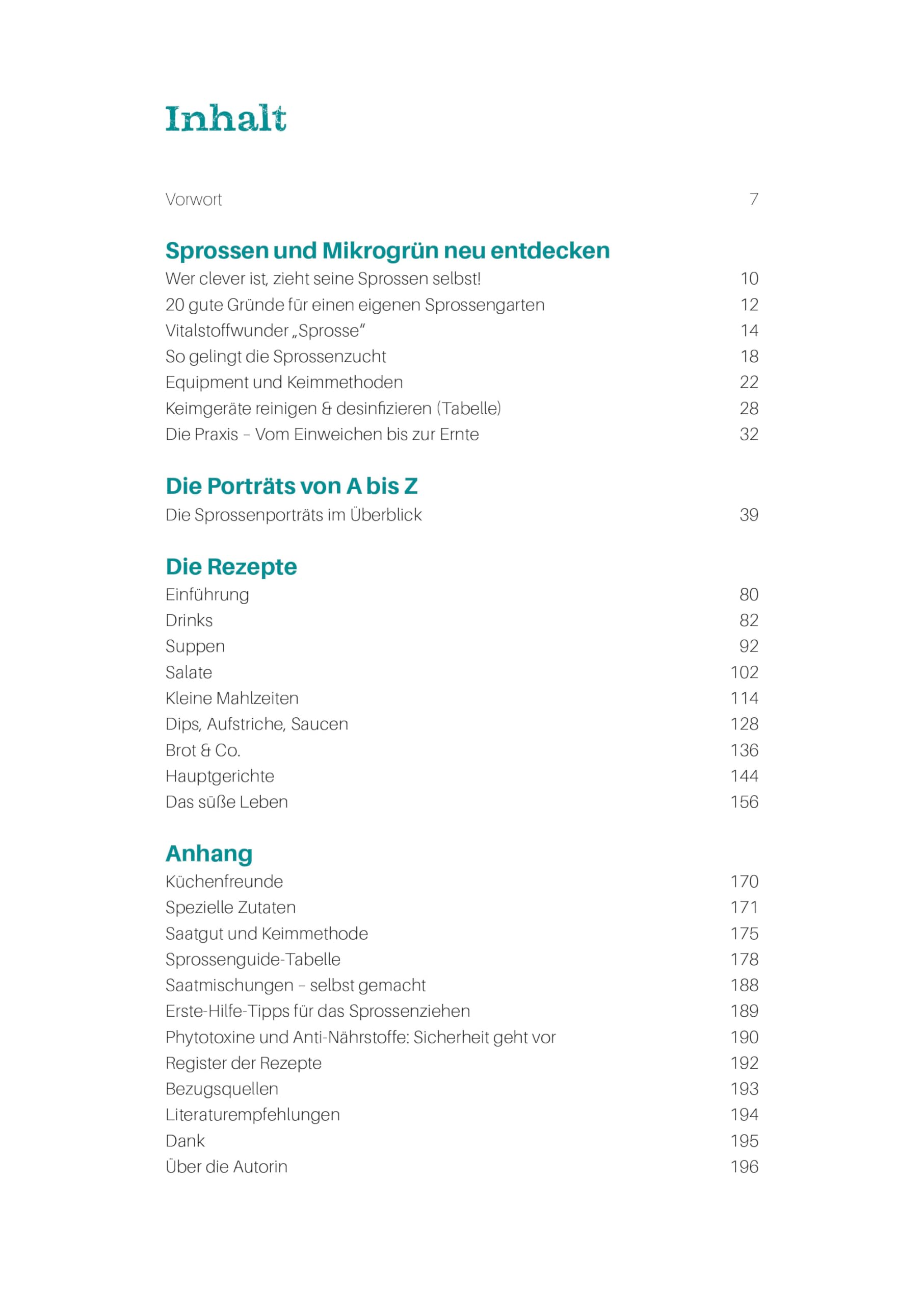 Sprossen & Mikrogrün: Die ultimativen Superfoods aus dem eigenen Küchengarten | Mit 40 kreativen Rezepten für Vitalität und Wohlbefinden | Sprossen ... 40 Pflanzen-Porträts - 40 kreative Rezepte"