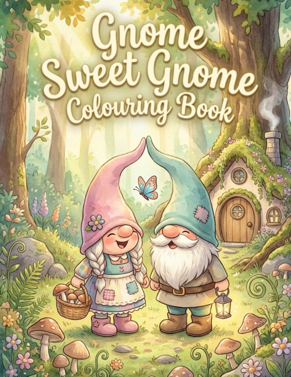 Gnome sweet Gnome: Colouring Book