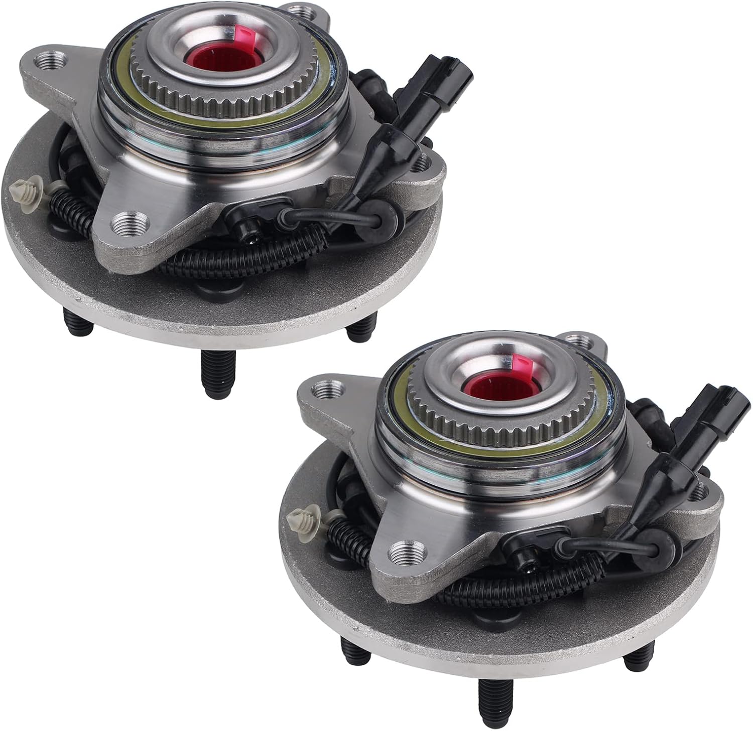 parod pair 515046 front 4wd wheel hub bearing assembly compatible with 2004 ford f-150 heritage, 2004-2005 f-150 w/abs