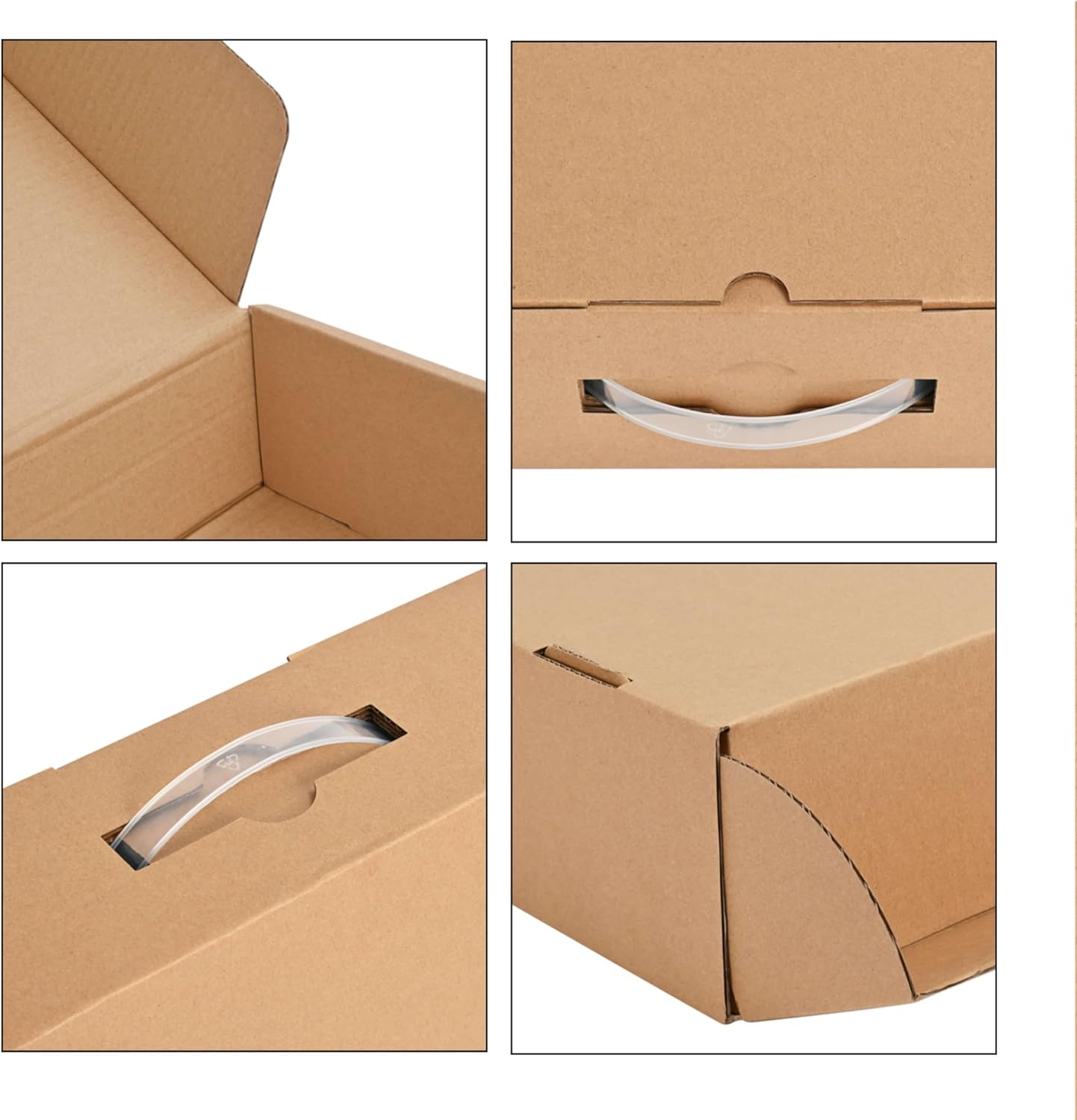 Laptop Shipping Box Return Box for Laptop Mailer with Foam Protection and Carrying Handle Fits Screen Sizes Up to 17.6 Inch