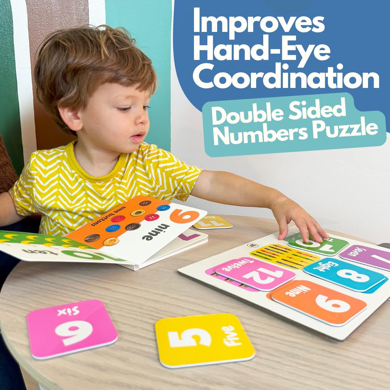 Montessori Toys for 1+ Year Olds - Toddler Learning Activities | Educational Books, Flash Cards & Puzzles Toys | Birthday Gifts for 1, 2, 3 Year Old Boys Girls, by Pidoko Kids - Image 4