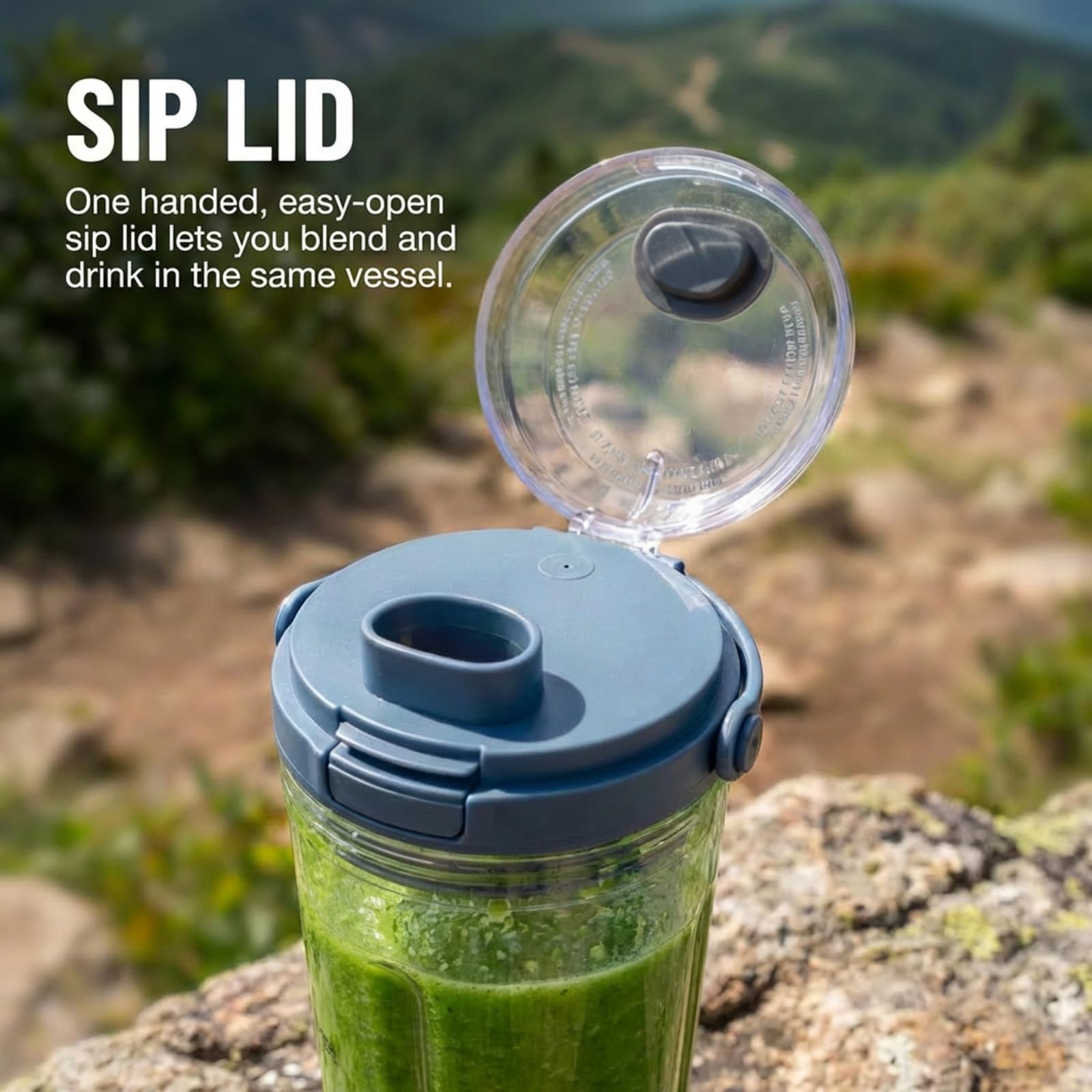 Condition photo showing New/Like New for lid accessories compatible with ninja blast- replacement lid for ninja blast portable blender 18oz blending vessel, leakproof sip seal spout lid, dishwasher safe & portable,grey