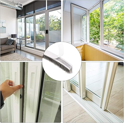 Miniatura 5 de uxcell Burlete adhesivo de fieltro para puerta, burlete de puerta para puerta, ventana, armario, 0.9 pulgadas de ancho x 394 pulgadas de largo,