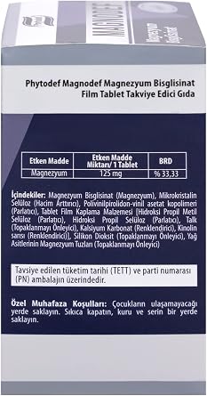 Phytodef Magnodef Magnesium Bisglycitinate 30 Tablets