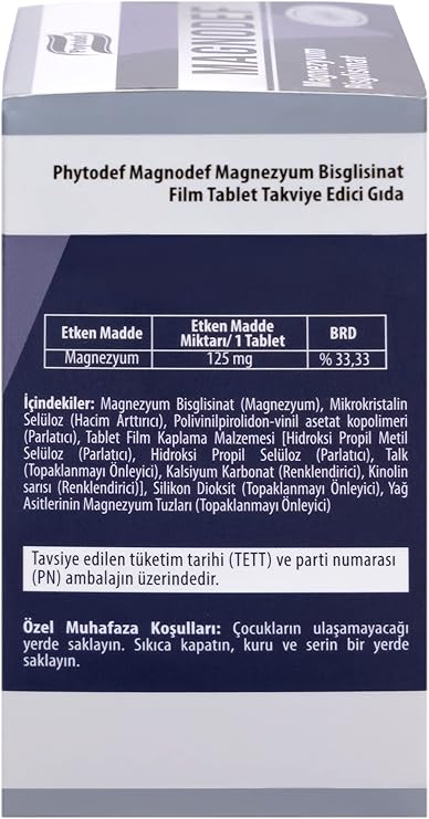 Phytodef Magnodef Magnesium Bisglycitinate 30 Tablets