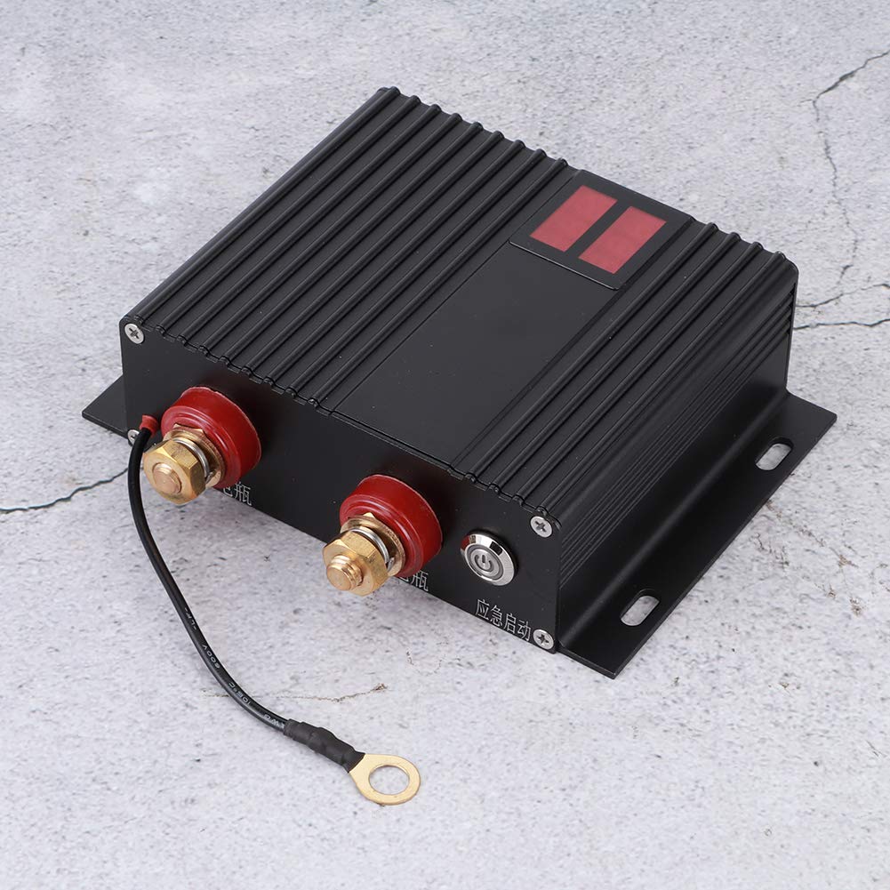 Aislador de batería dual 150 A 12 V 24 V Relé inteligente sensible al voltaje, administrador de batería dual con indicador LED para automóviles, vehículos recreativos,