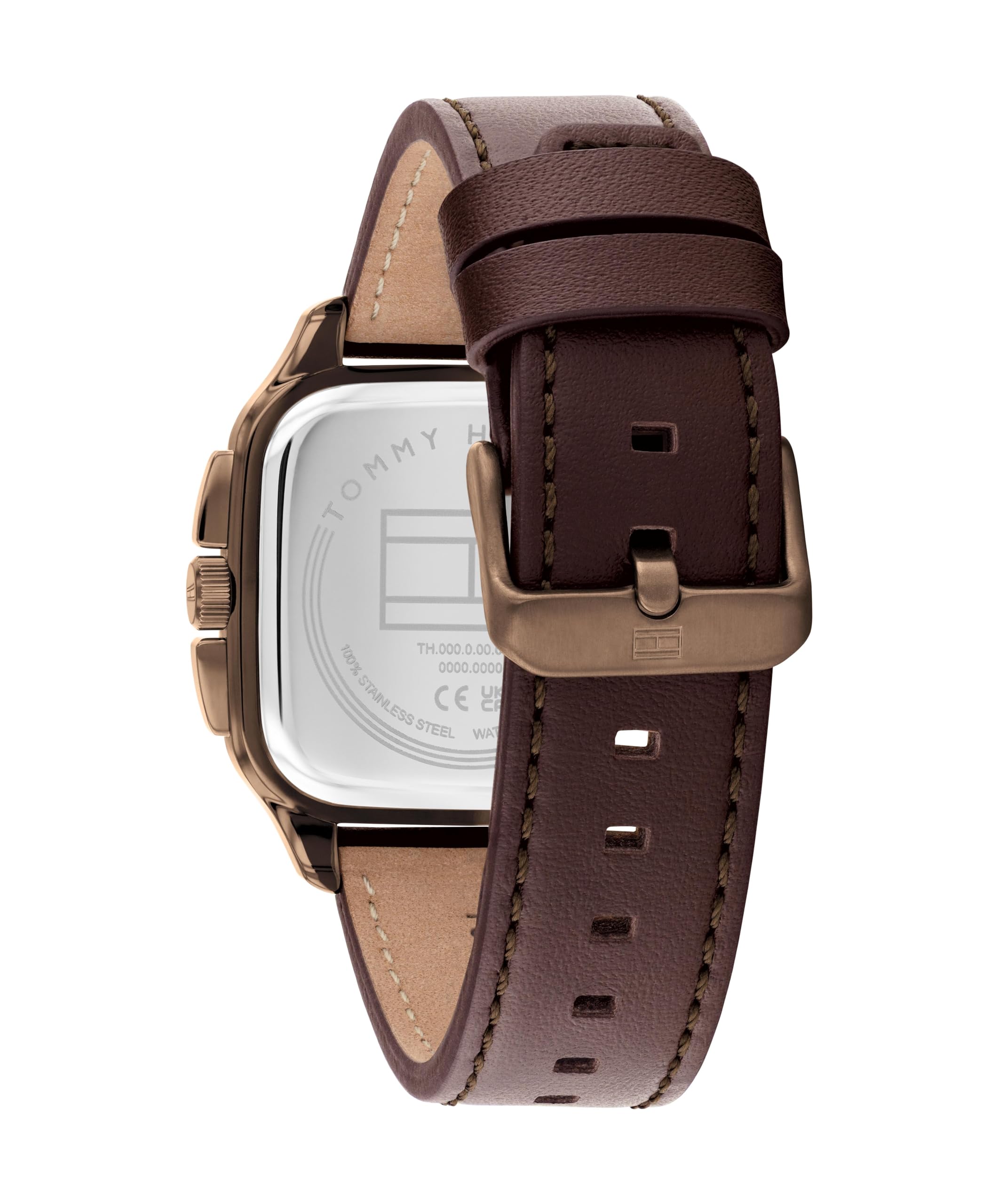 Tommy Hilfiger Reloj Analógico de Cuarzo Multifunctión para Hombre - Disponible en versión con Correa de Acero Inoxidable o de Cuero