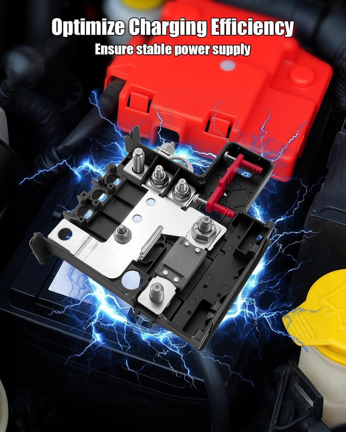 Battery Control Unit Compatible with Jeep Renegade 2015-2020 Fiat 500X 2016-2018, Fuse Box Battery Terminal Replace 68256605AA