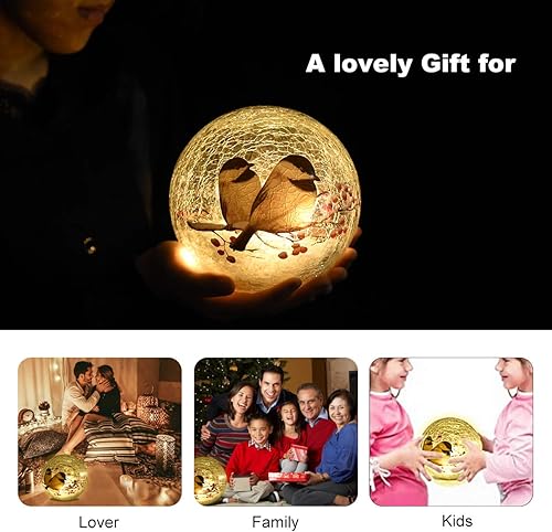 Miniatura 8 de Lámpara de noche blanca cálida para dormitorio, sala de estar, cuarto de bebé, cocina, jardín, decoración moderna