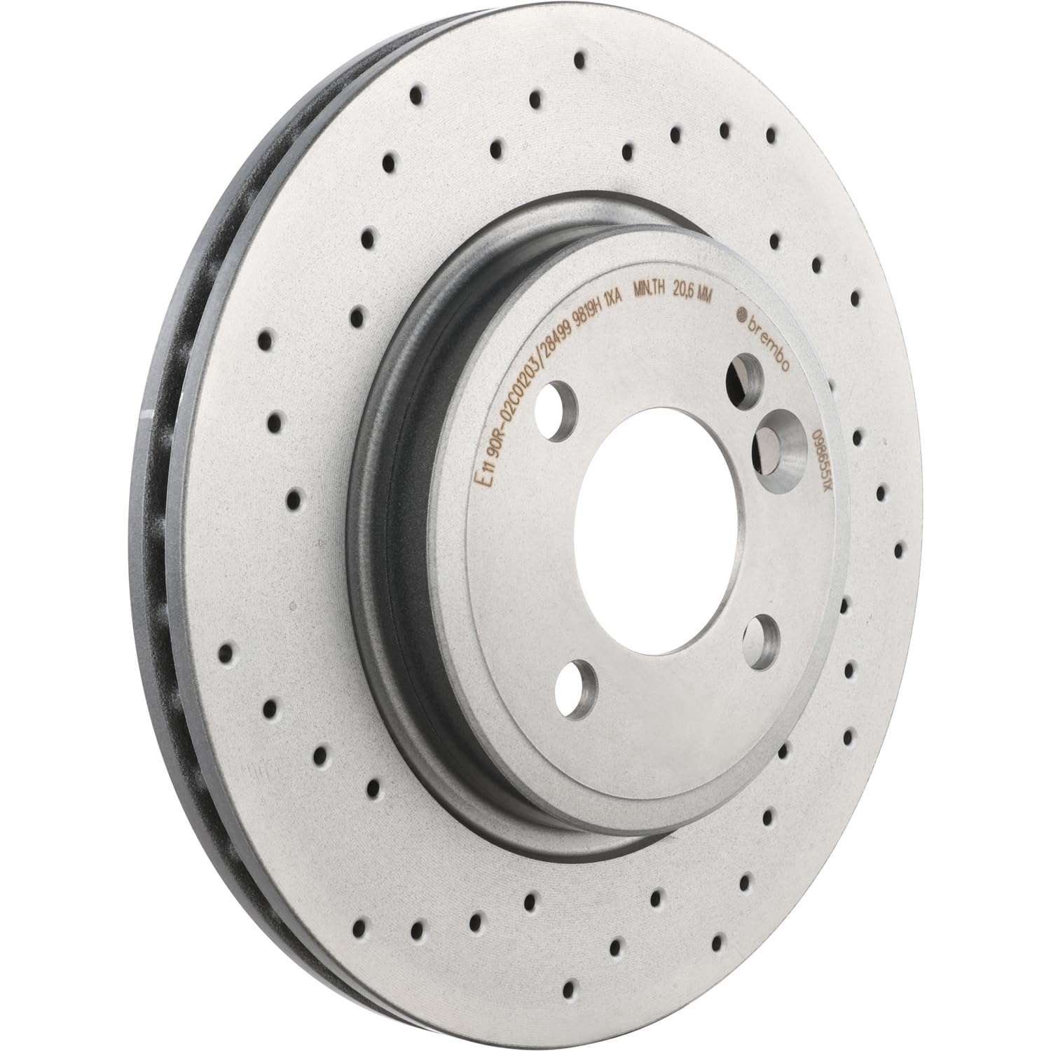 Brembo Xtra 09.8655.1X - Disco Freno Forato Anteriore, Set di 2