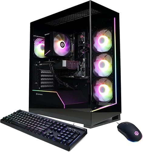 CyberPowerPC Gamer Master Gaming PC, AMD Ryzen 7 8700F 4.1GHz, GeForce RTX 5060 Ti 8GB, 16GB DDR5, 1TB PCIe 4.0 SSD, WiFi Ready & Windows 11 Home (GMA2900A3)