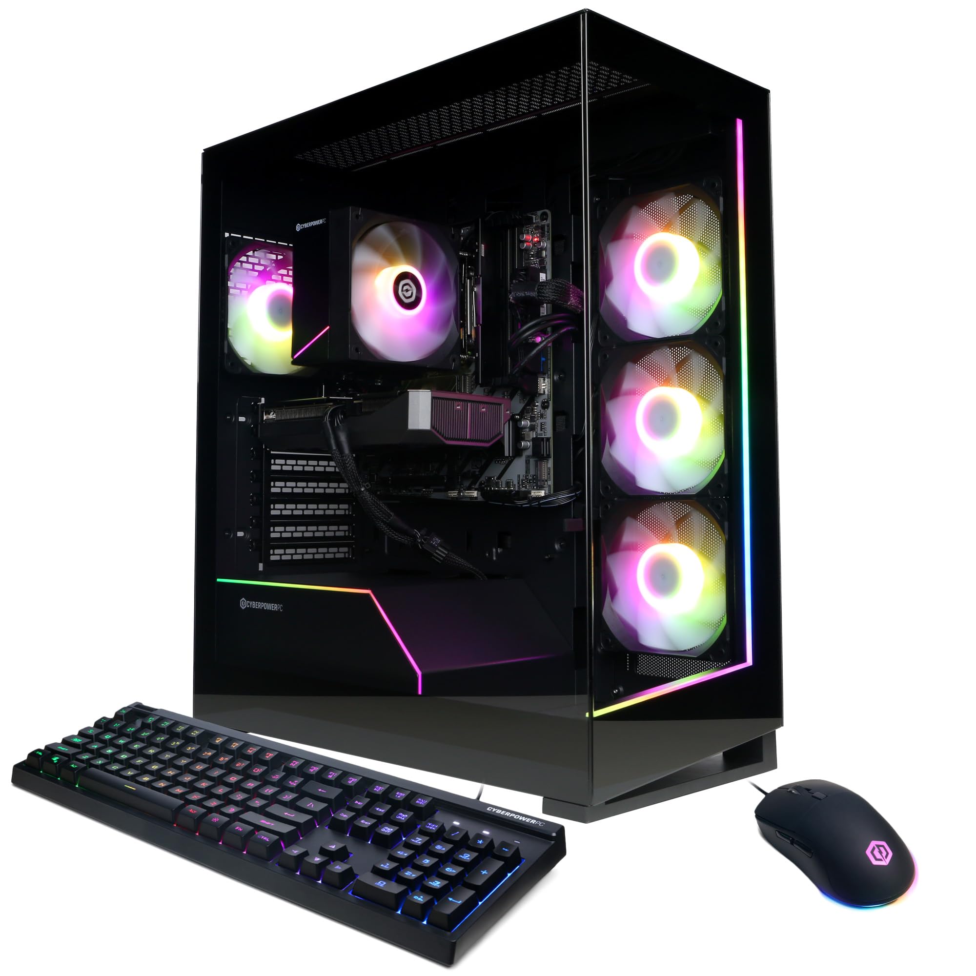 CyberpowerPC Gamer Master Gaming PC, AMD Ryzen 7 8700F 4.1GHz, GeForce RTX 5060 Ti 8GB, 16GB DDR5, 1TB PCIe 4.0 SSD, WiFi Ready & Windows 11 Home (GMA2900A3)