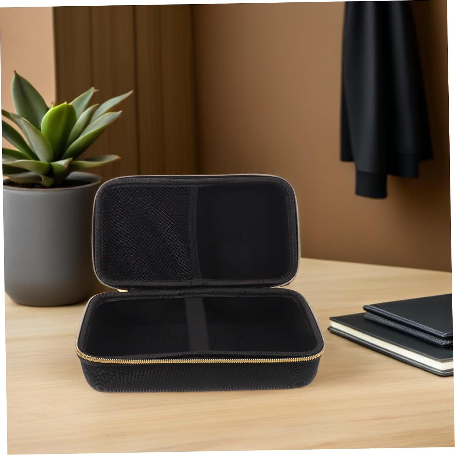 SEWACC Portable Electronic Accessory Organizer Bag with Hard Plastic Shell, Compact Structure and Quick Access for Travel and Office, Suitable for Gadgets and Charging Cables