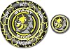 TOOLEPIC Push Start Button Cover for Dodge Challenger Charger Durango Accessories 2015-2025 - Interior Engine Start Stop Ignition Switch Kit - Yellow Jacket Unique Angry Bee Design Custom Fit
