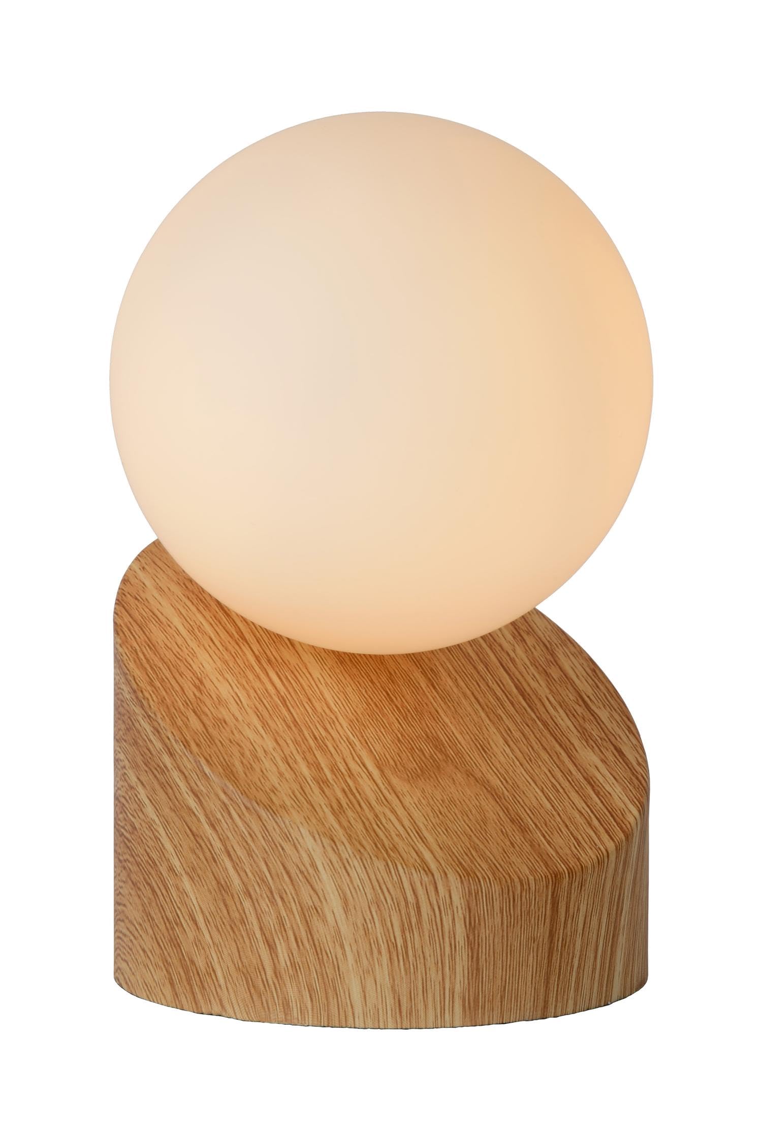 LUCIDE LEN - Lampe de table - Ø 10 cm - 1xG9 - Bois clair
