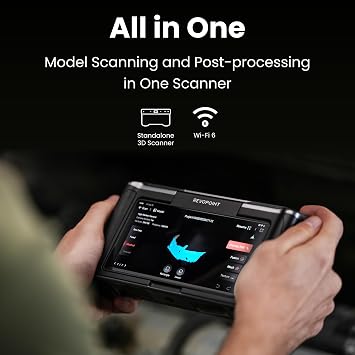 Revopoint MIRACO 3D Scanner for 3D Printing Handheld, Wireless All-in-one 3D Printer Scanner, Up to 0.02 mm Precision, Full Color Scan for Small to Large Objects, 16GB RAM