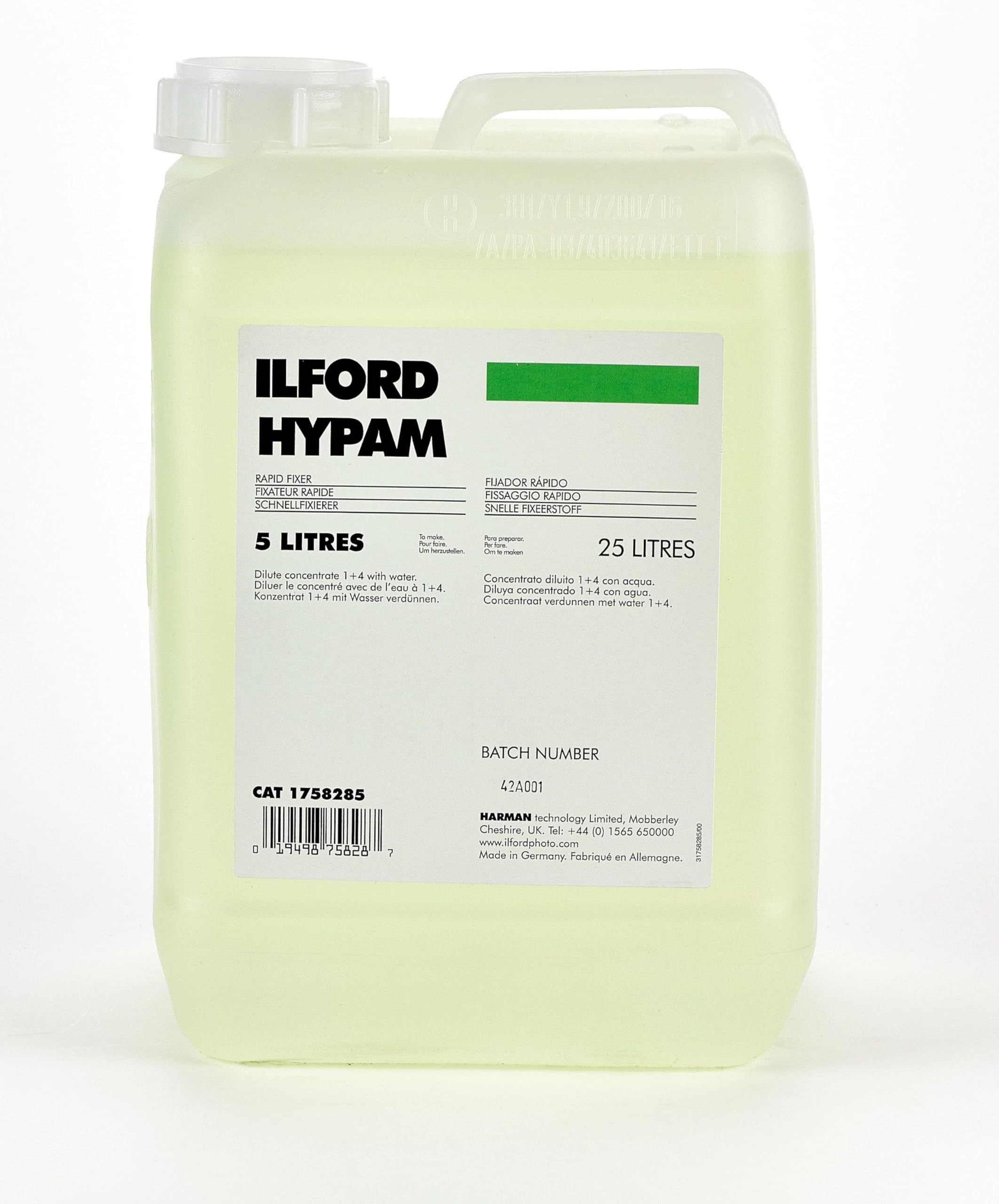 Ilford Hypam Fixer 5 Litre