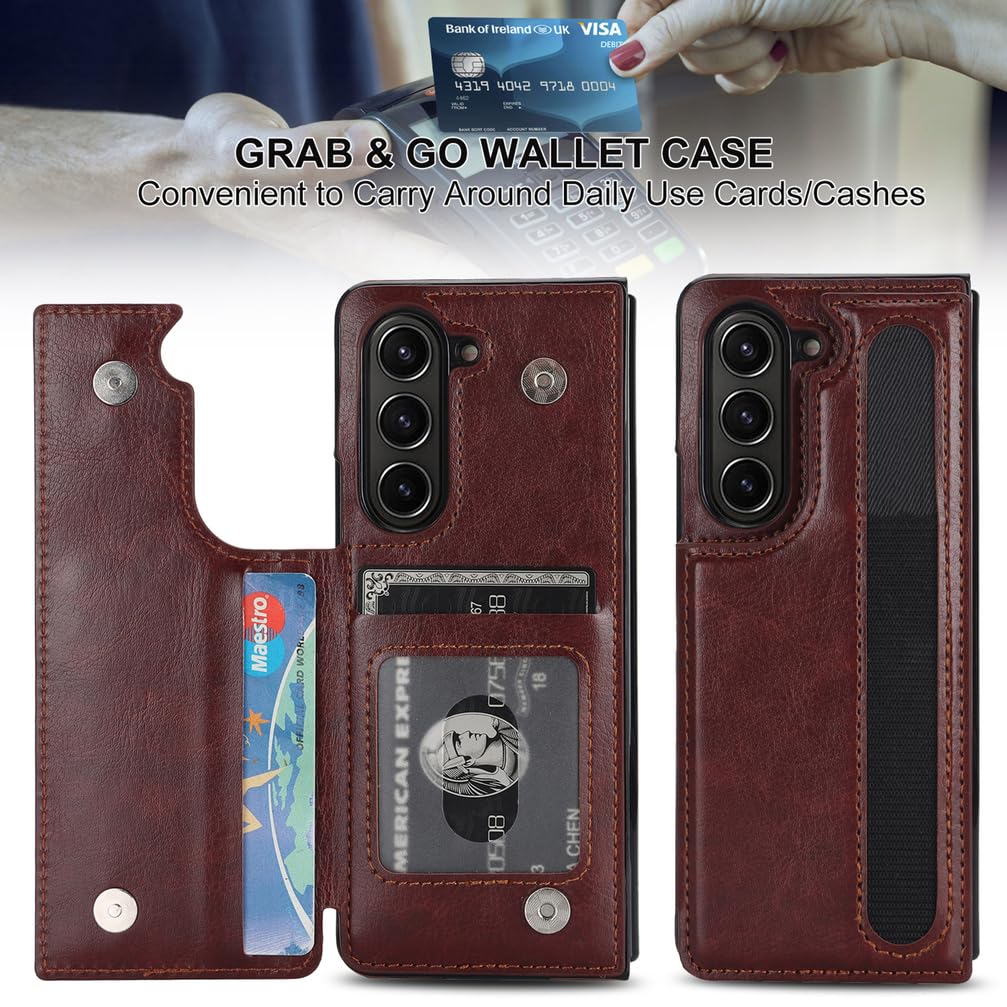 Custodia portafoglio for Samsung Galaxy Z Fold 8 Ultra pelle