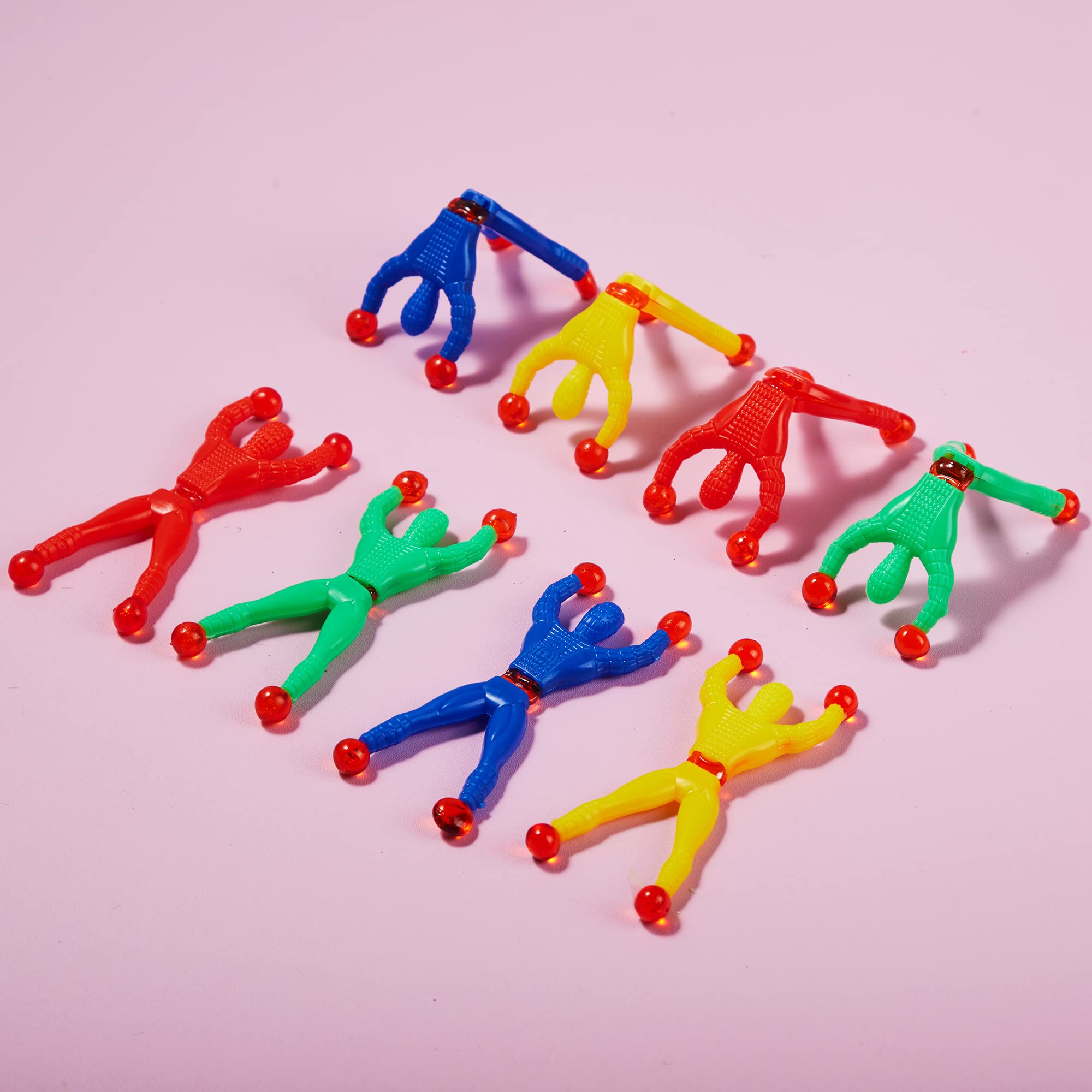 JOYIN 28 Stück Klebrige Wandkletter-Männer, Squishy-Spielzeug, Stressabbau-Spielzeug für Kinder, Valentinstagsparty-Geschenke, Klassenzimmer-Austauschpreise, Geschenk-Grußkarten