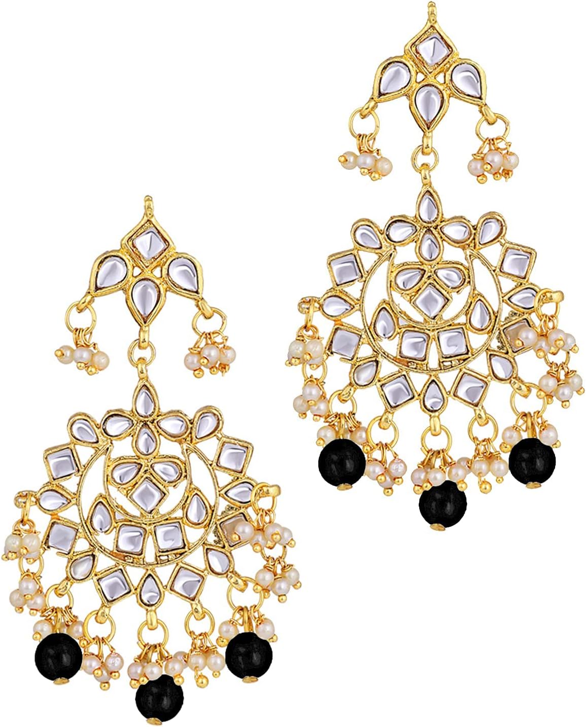 Aheli Elegant Indian Faux Kundan Studded Choker Necklace with Maang Tikka Set Ethnic Wedding Wear Bharatanatyam jewellery set Gift for Women - Image 7