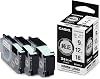 Genuine Casio Nameland Label Writer Tape 0.4 inch 9 mm, 0.5 inch 12 mm, 0.7 inch 18 mm, Set of 3 XR-MIXWE-4M White with Black Letters