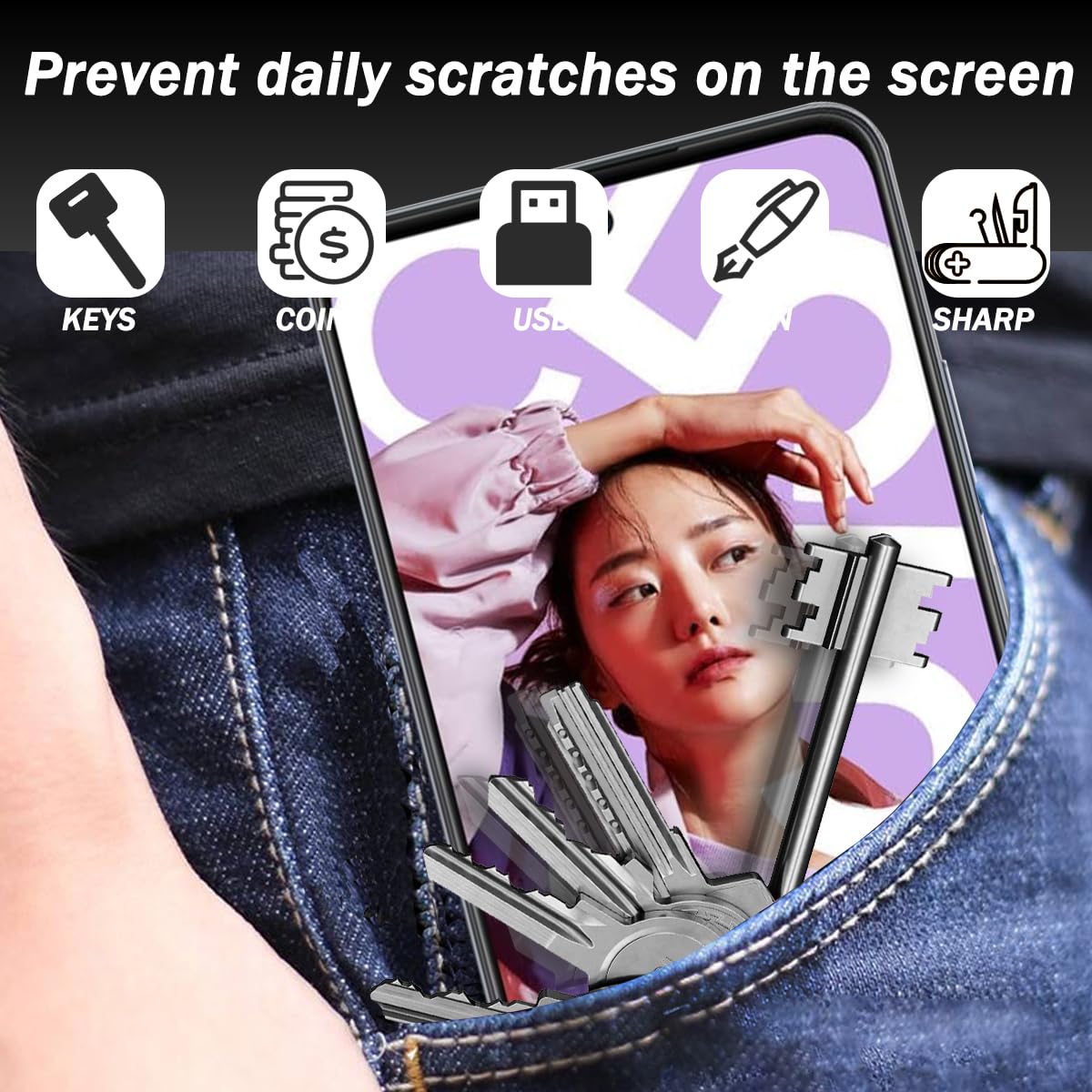 Jaavkkma 1 Pezzo Privacy Pellicola Protettiva Per Realme C55 - Foto 6