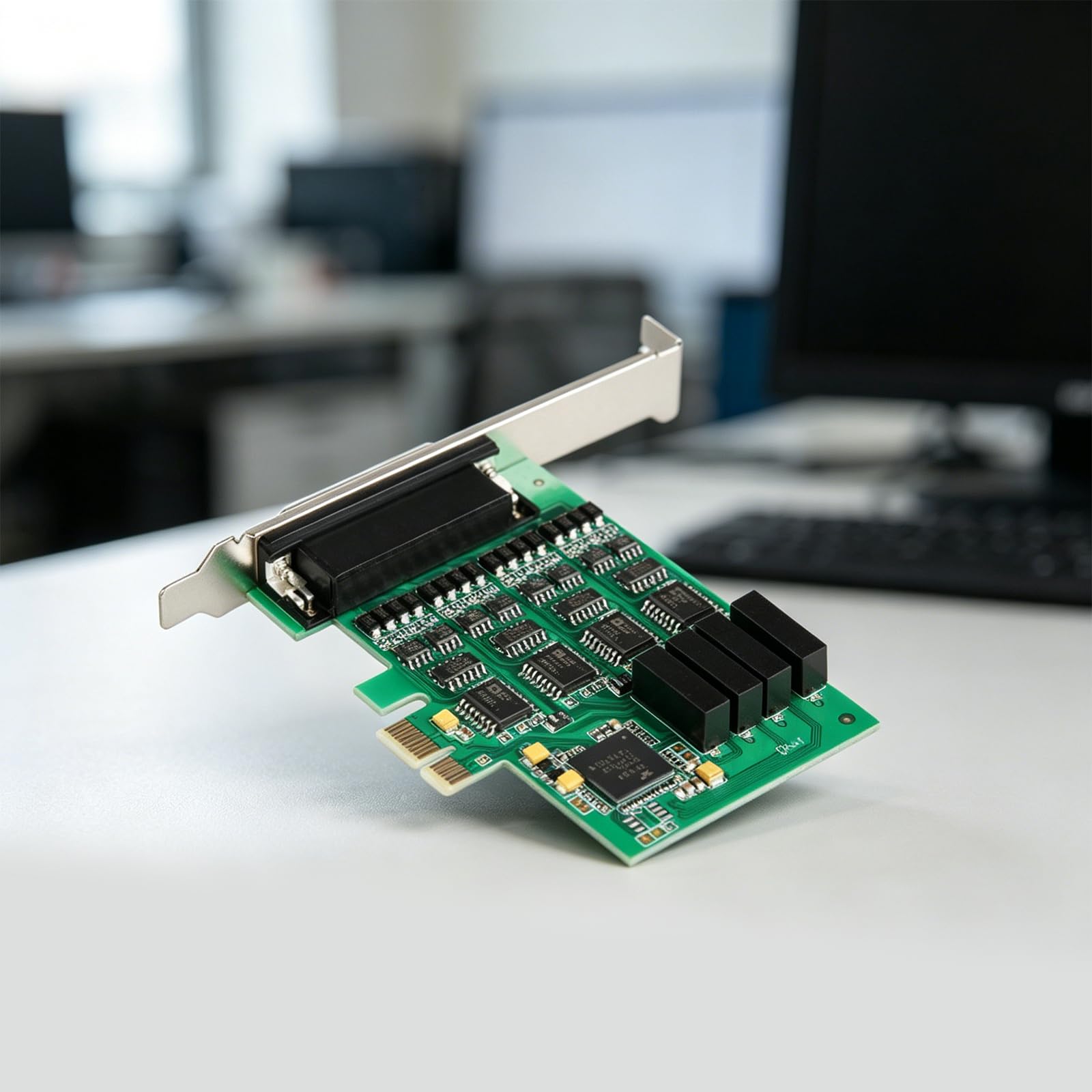 Scheda di espansione PCIe industriale a 4 porte RS485/RS422 Port Card PCIe Convertitore di espansione di gioco di sostituzione veloce trasferimento dati